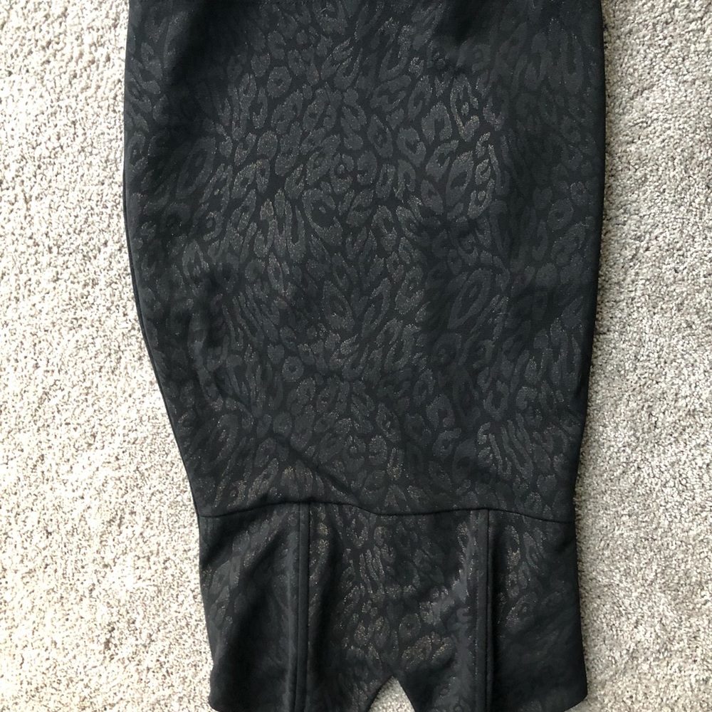 Gold and black leopard print dress!